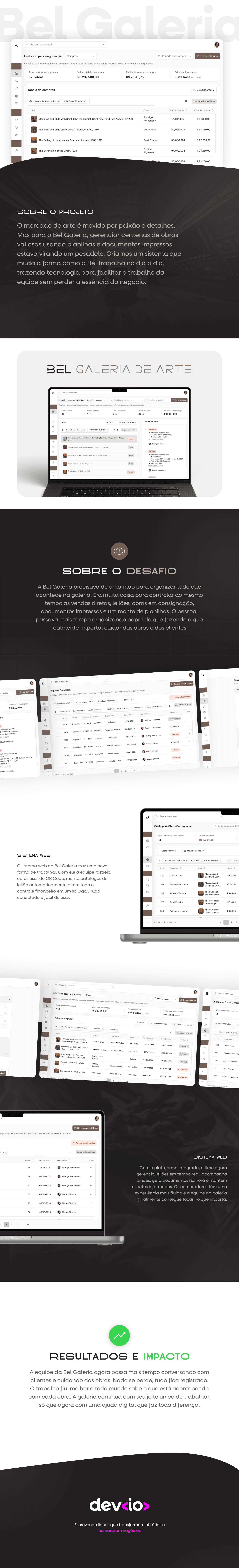 Bel Galeria Interface