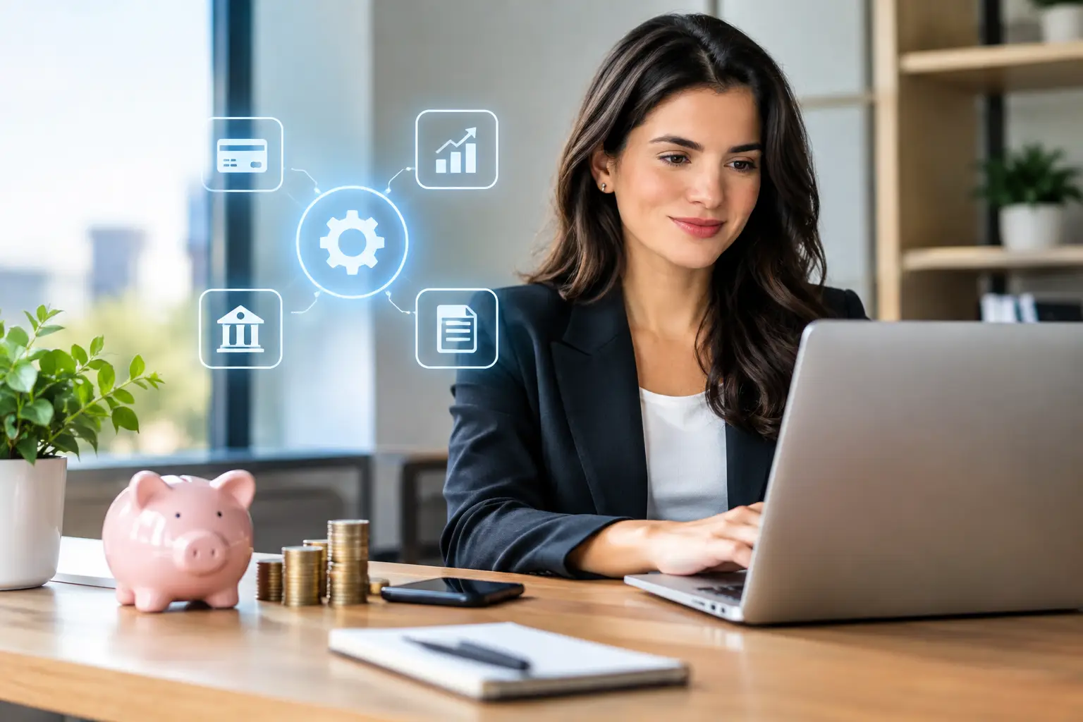 Exemplo de automação financeira para escalar