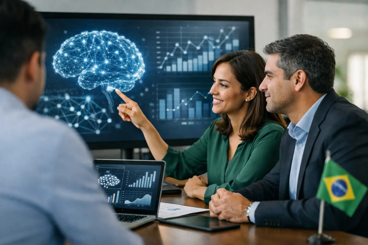 Benchmarks brasileiros de adoção de IA nas empresas